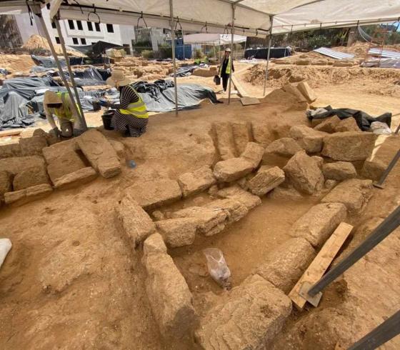 العثور على مقابر في المقبرة الرومانية في شمال غزة