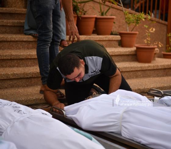 شهداء بمجرزة إٍسرائيلية على غزة