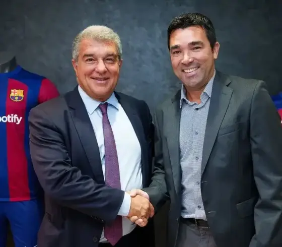 ديكو  ورئيس برشلونة