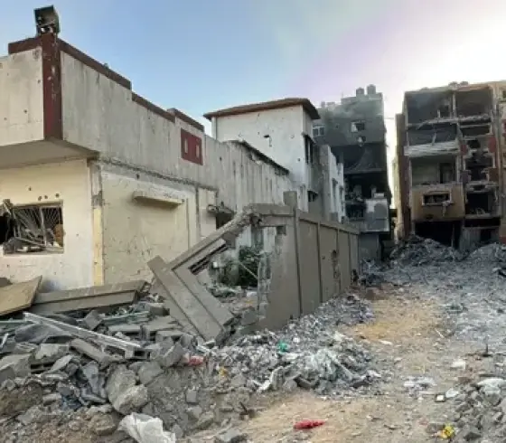 احراق مستشفى كمال عدوان