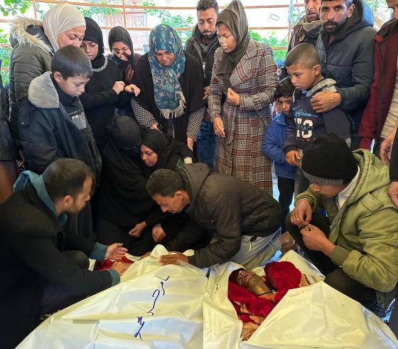تشييع شهداء خانيونس في غزة