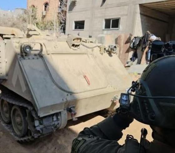 نقالة جند "أم 113" يستخدمها الاحتلال في التفجيرات في شمال القطاع