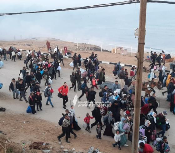 عوددة النازحين لشمال غزة