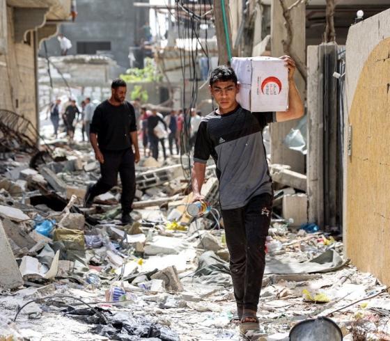 أسواق مدمرة في غزة