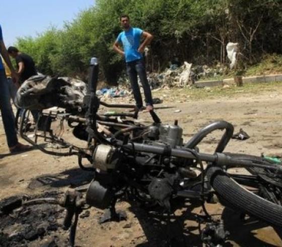 صورة توضيحية استهداف دراجة نارية