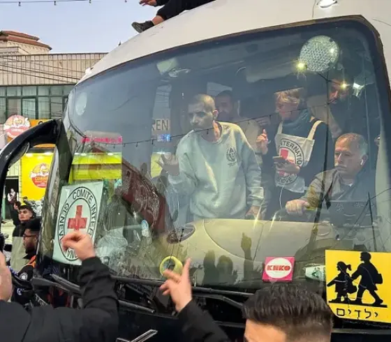 جانب من تحرير الأسرى الفلسطينيين خلال الدفعة السابقة