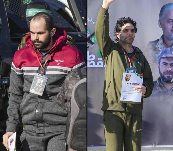 الأسيرين الإسرائيليين كالديرون وبيباس