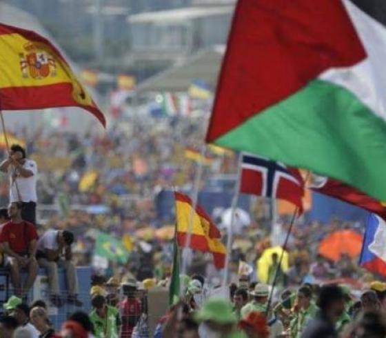 إسبانيون مناصرون لغزة وفلسطين