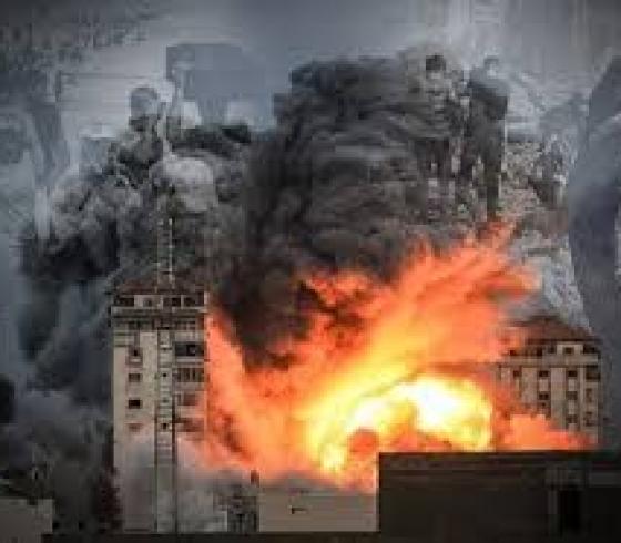 قصف غزة