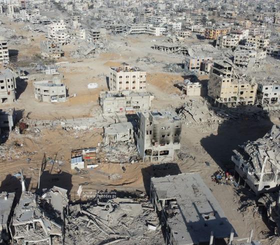 صور جوية تظهر الدمار في مدينة غزة (14)