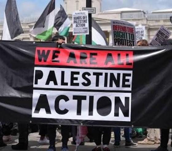 مسيرة داعمة لفلسطين في بريطانيا
