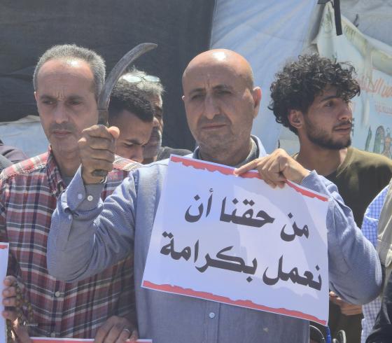 عمال غزة
