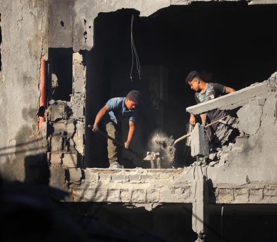 دمار في منازل المواطنين في غزة