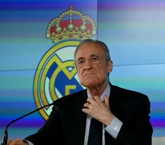 رئيس نادي ريال مدريد فلورنتينو بيريز