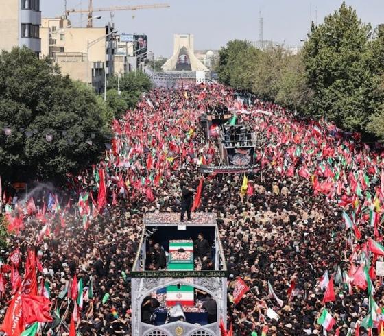 تشييع مرشد الثورة الإيرانية علي خامنئي