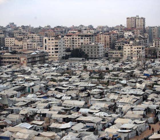 غزة خيام دمار قصف إعمار (8)