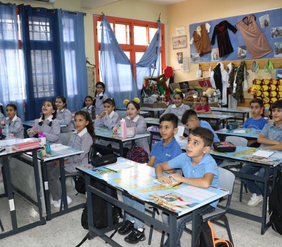 طلبة في إحدى المدارس- ارشيفية