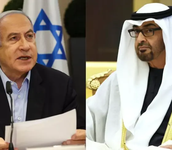 محمد بن زايد وينيامين نتنياهو
