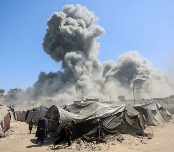تفجير روبوت في غزة
