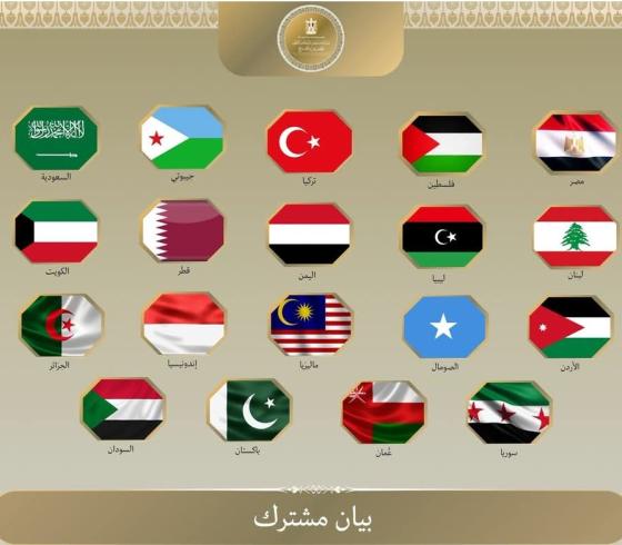 بيان عربي مشترك