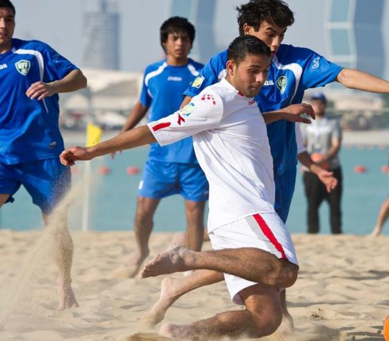 أحد مباراة الفدائي في بطولة كرة القدم الشاطئية
