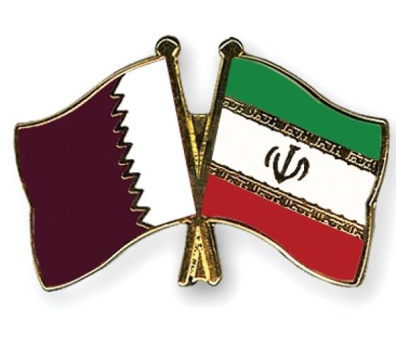 علم قطر وإيران