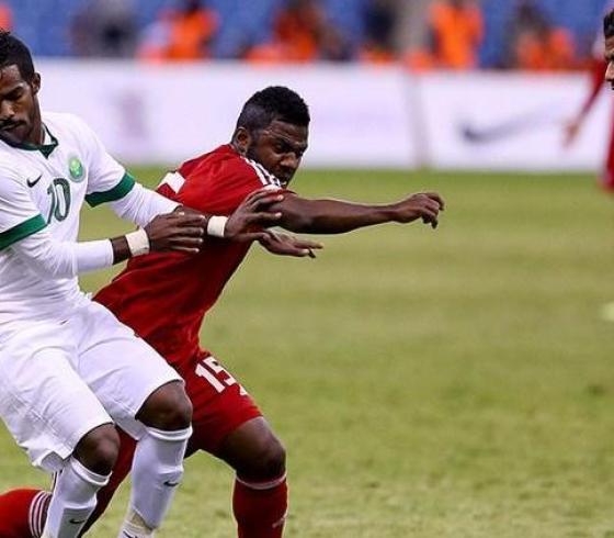 جانب من مباراة السعودية والإمارات