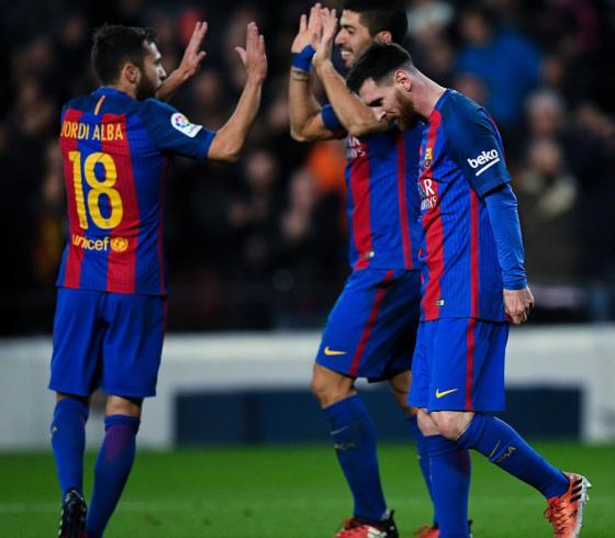 لاعبي برشلونة