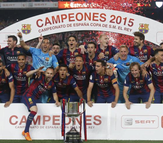برشلونة يعانق كأس إسبانيا