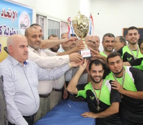 المجمع يتوج بطلاً لكأس الطاولة في غزة  