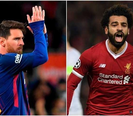 محمد صلاح و ليونيل ميسي