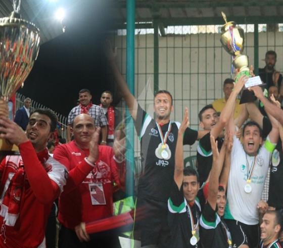 تتويج أهلي الخليل والشجاعية بكأس المحافظات الشمالية والجنوبية