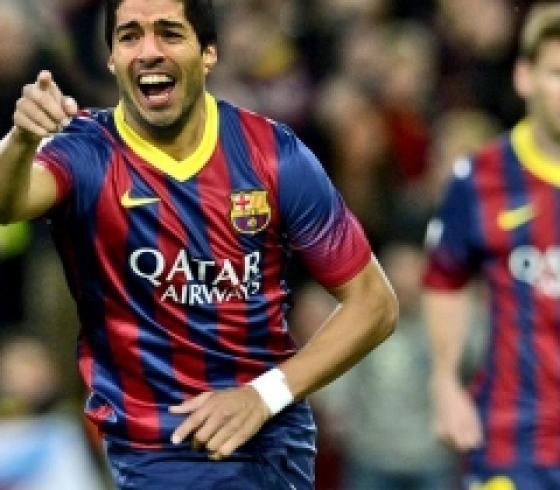 سواريز وميسي في الكلاسيكو 