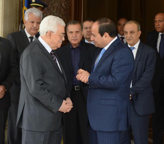 الرئيس الفلسطيني والمصري