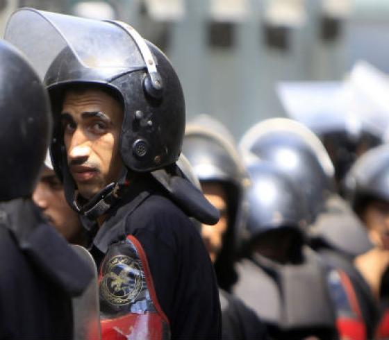 تظاهرة للشرطة المصرية