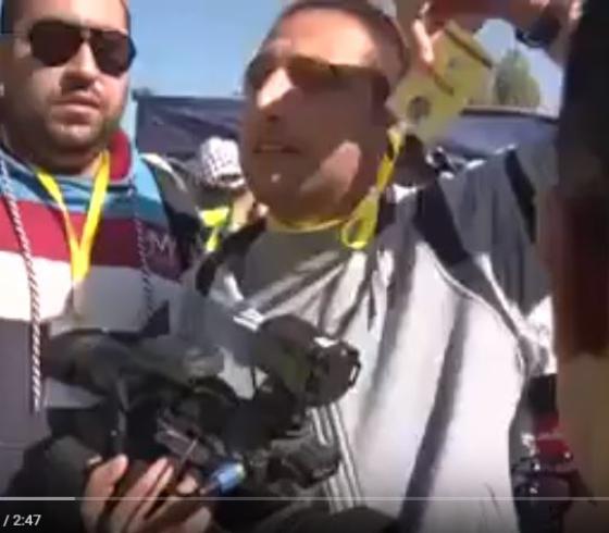 اعتداء على الصحفيين في مهرجان عرفات بغزة