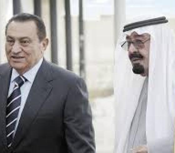 مبارك والملك عبد الله