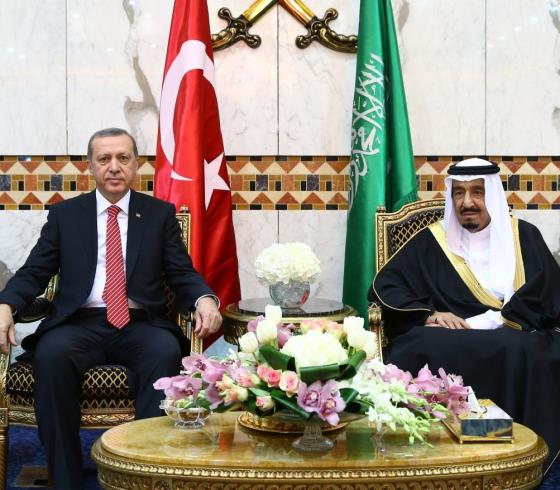 الرئيس التركي والملك السعودي