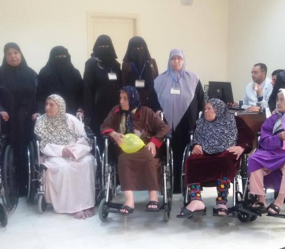 زيارة لدار المسنين بغزة 