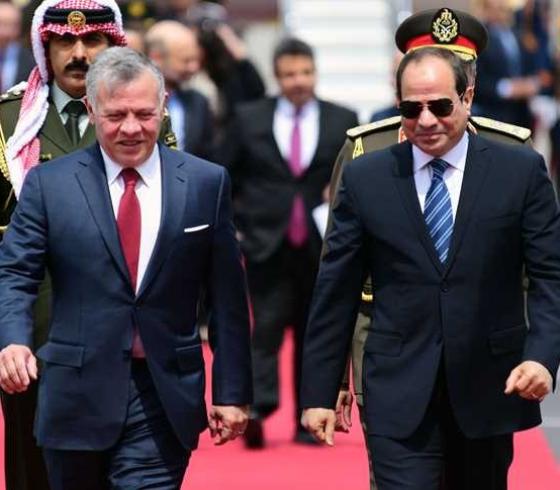 السيسي والعاهل الاردني