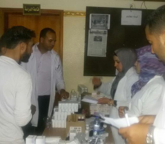 جانب من اليوم الطبي الذي نظمته الرابطة الاسلامية بخانيونس