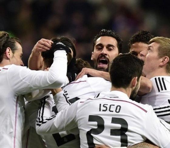 فرحة لاعبي ريال مدريد