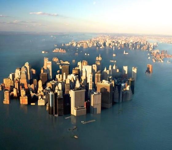 ارتفاع منسوب البحر - صورة تخيلية
