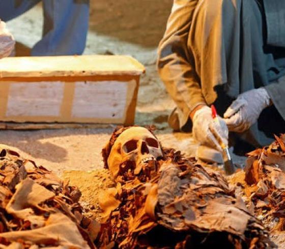 صورة| لأول مرة عرض مومياء مصرية ذات رأسين للجمهور