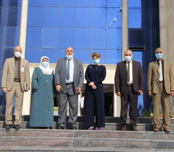 جامعة الإسراء تستقبل مديرة منظمة الصحة العالمية في قطاع غزة 