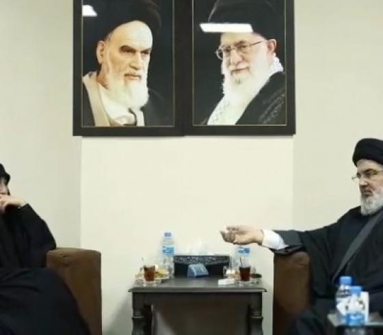 لقاء السيد حسن نصر الله وزينب سليماني