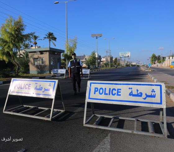 حظر التجوال في غزة