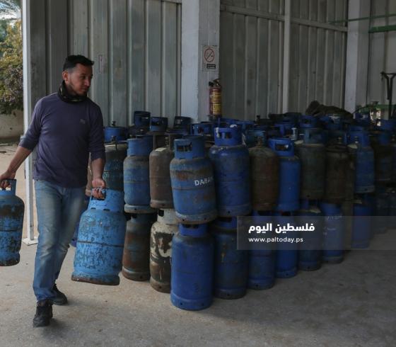 صورة ارشيفية لتعبئة الغاز