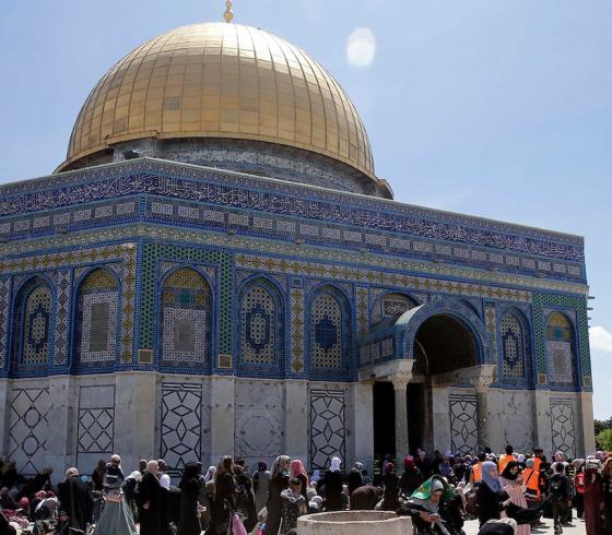 صلاة الجمعة الأولى من رمضان في المسجد الاقصى