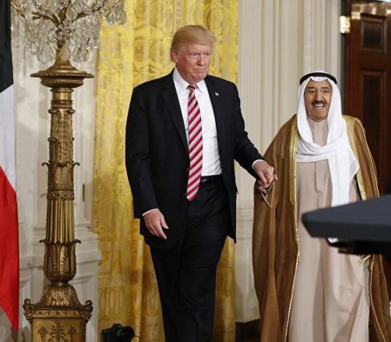 امير الكويت ورئيس الولايات المتحدة